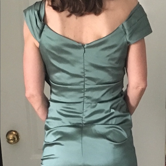 Teri Jon sage green formal gown - Picture 7 of 8